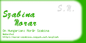 szabina morar business card