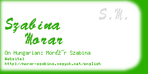 szabina morar business card